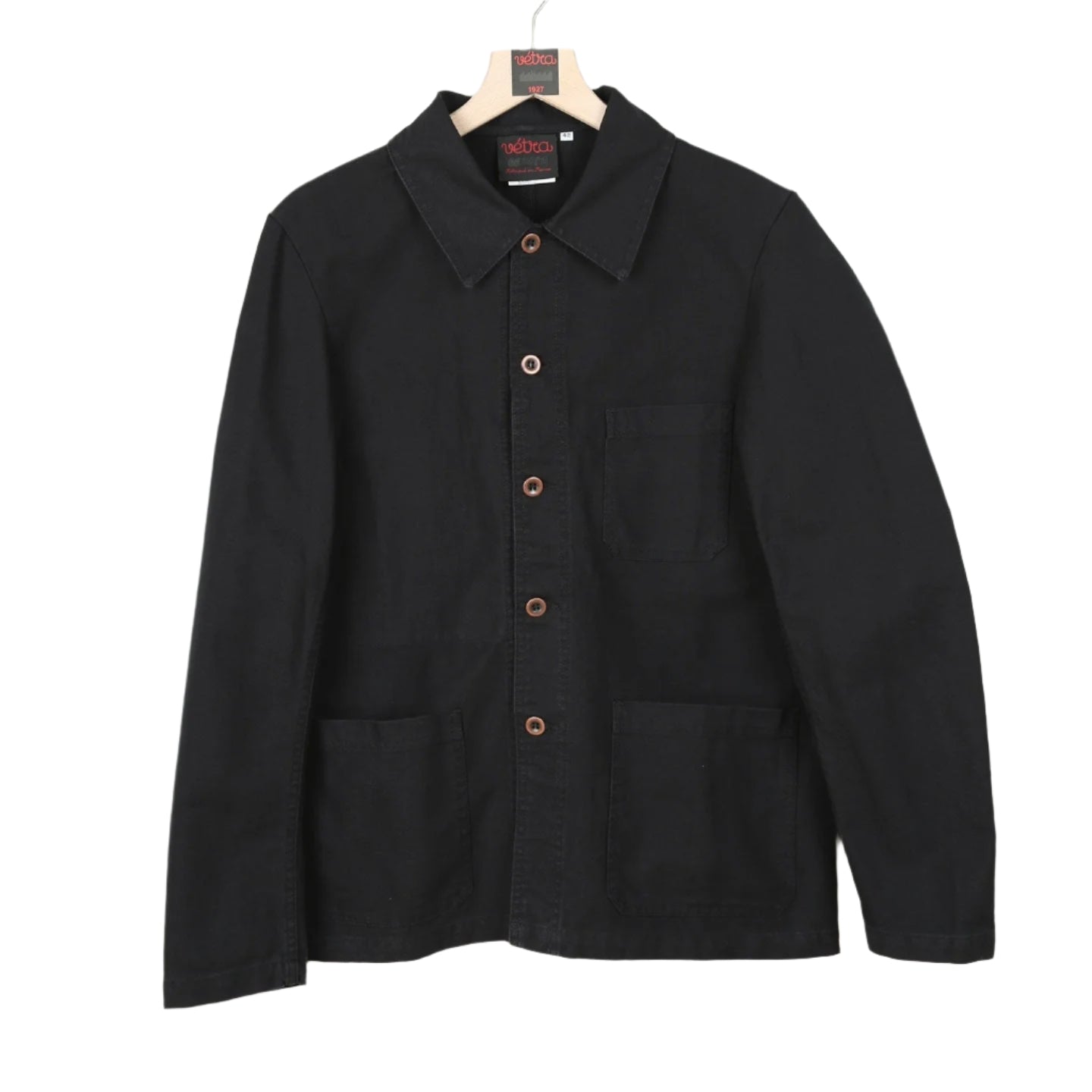Workwear Jacket, Organic Twill, Black-Jakker-Vetra-Motorious Copenhagen