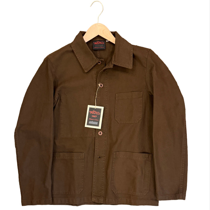 Workwear Jacket, Organic Twill, Conifer (Brown)-Jakker-Vetra-Motorious Copenhagen