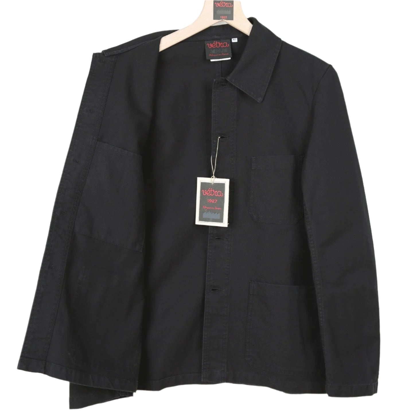 Workwear Twill Jacket, Black-Jakker-Vetra-Motorious Copenhagen