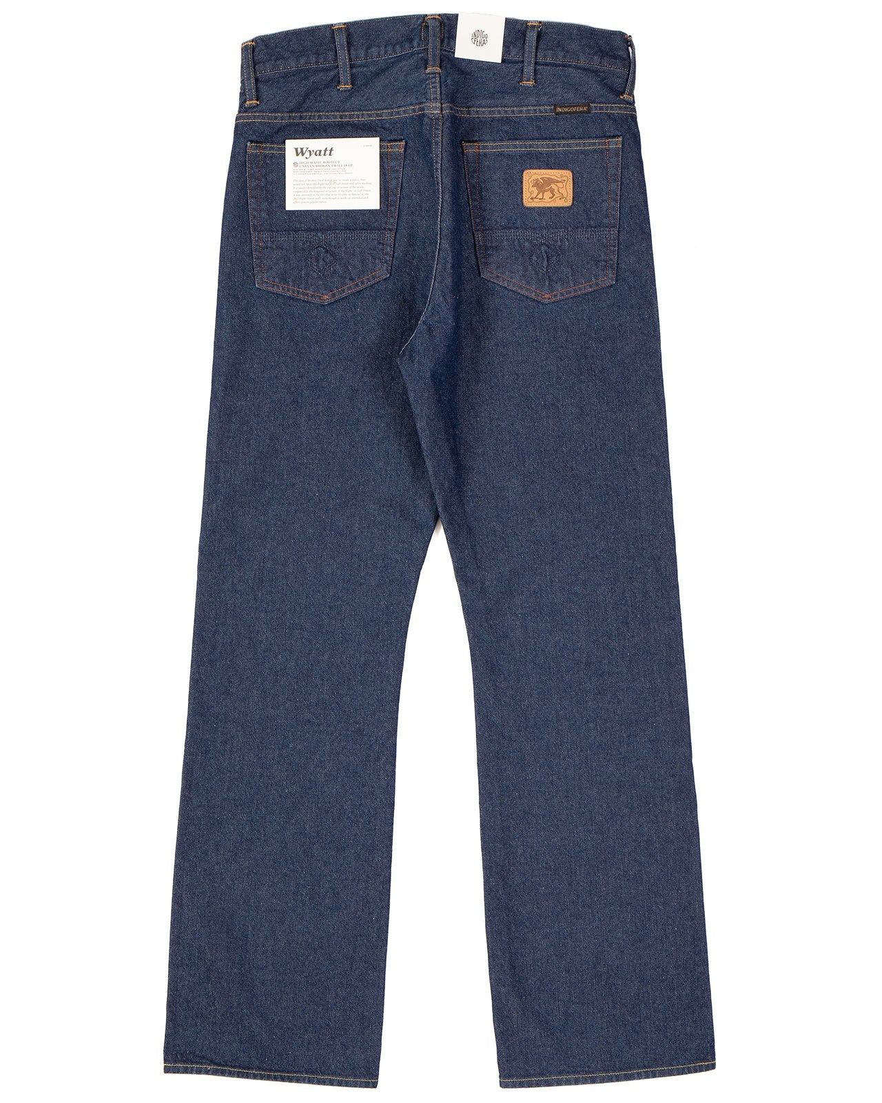 Wyatt Jeans, Uneven Broken Twill Rinsed-Bukser-IndigoFera-Motorious Copenhagen