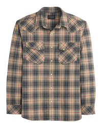 Wyatt Western Shirt, Natural Multi Plaid-Skjorter-Pendleton-Motorious Copenhagen