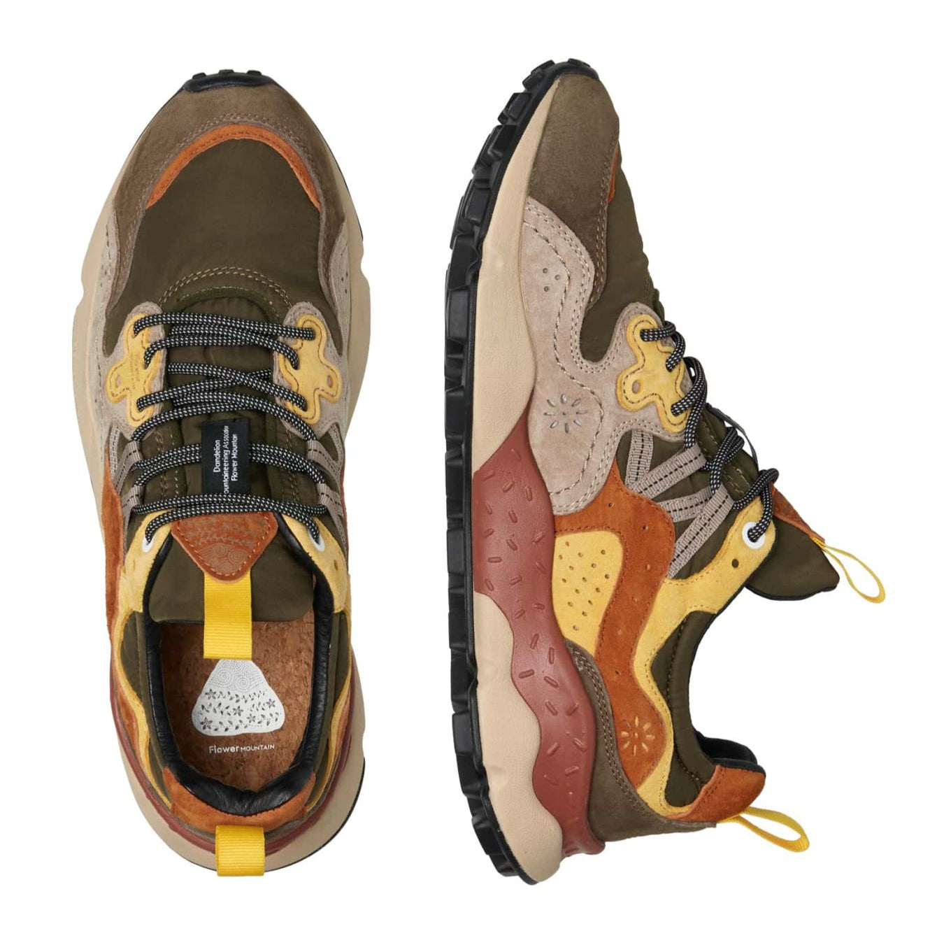 Yamano 3, Unisex Sneakers, Grey/Yellow-Sko og støvler-Flower Mountain-Motorious Copenhagen