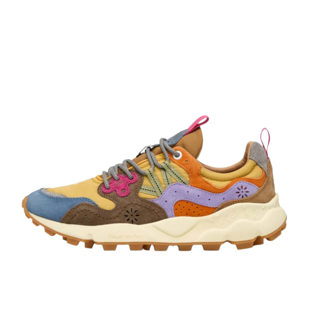 Yamano 3 Unisex Sneakers, Light Blue/Yellow/Brown-Sko og støvler-Flower Mountain-Motorious Copenhagen