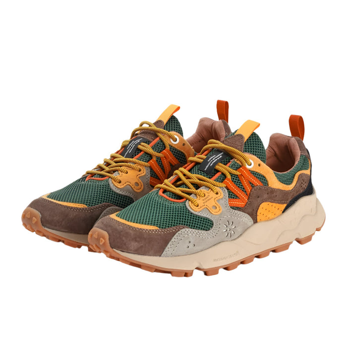 Yamano 3 Unisex Sneakers, Taupe/Green/Ocra-Sko og støvler-Flower Mountain-Motorious Copenhagen