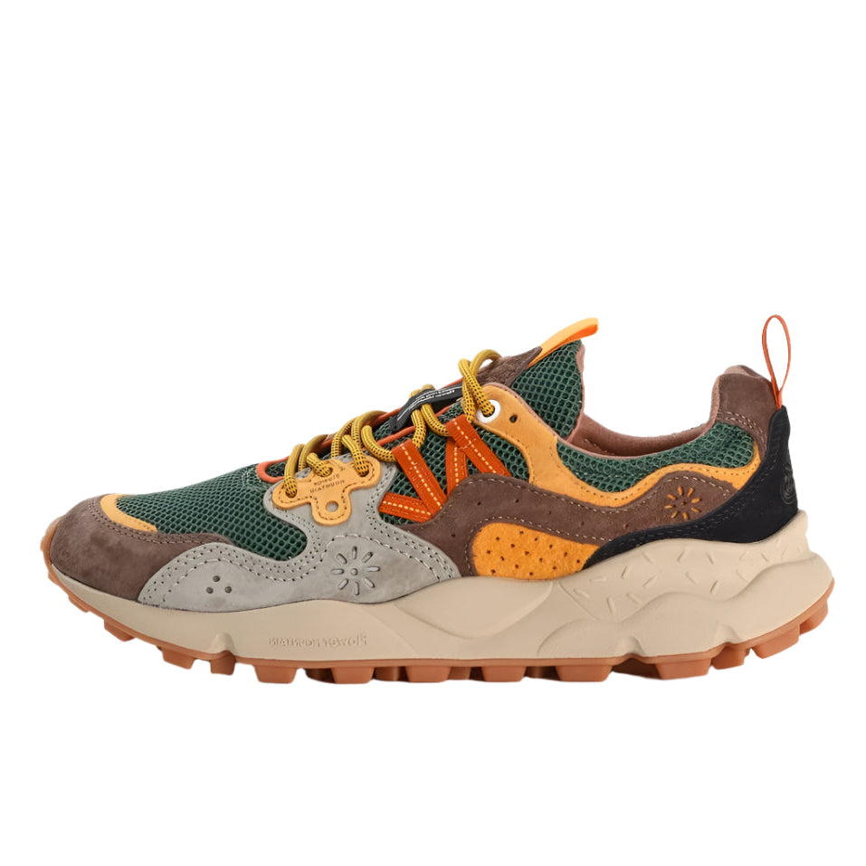 Yamano 3 Unisex Sneakers, Taupe/Green/Ocra-Sko og støvler-Flower Mountain-Motorious Copenhagen