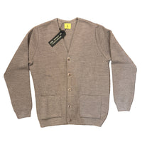 Youri Cardigan, Extra-fine Merino Wool, Taupe-Sweatshirts-Nitto Knitwear-Motorious Copenhagen