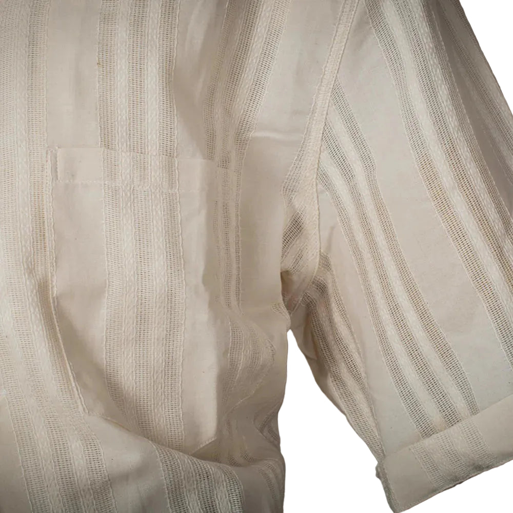 Cuba Guayavera, Short Sleeve Shirt, Natural