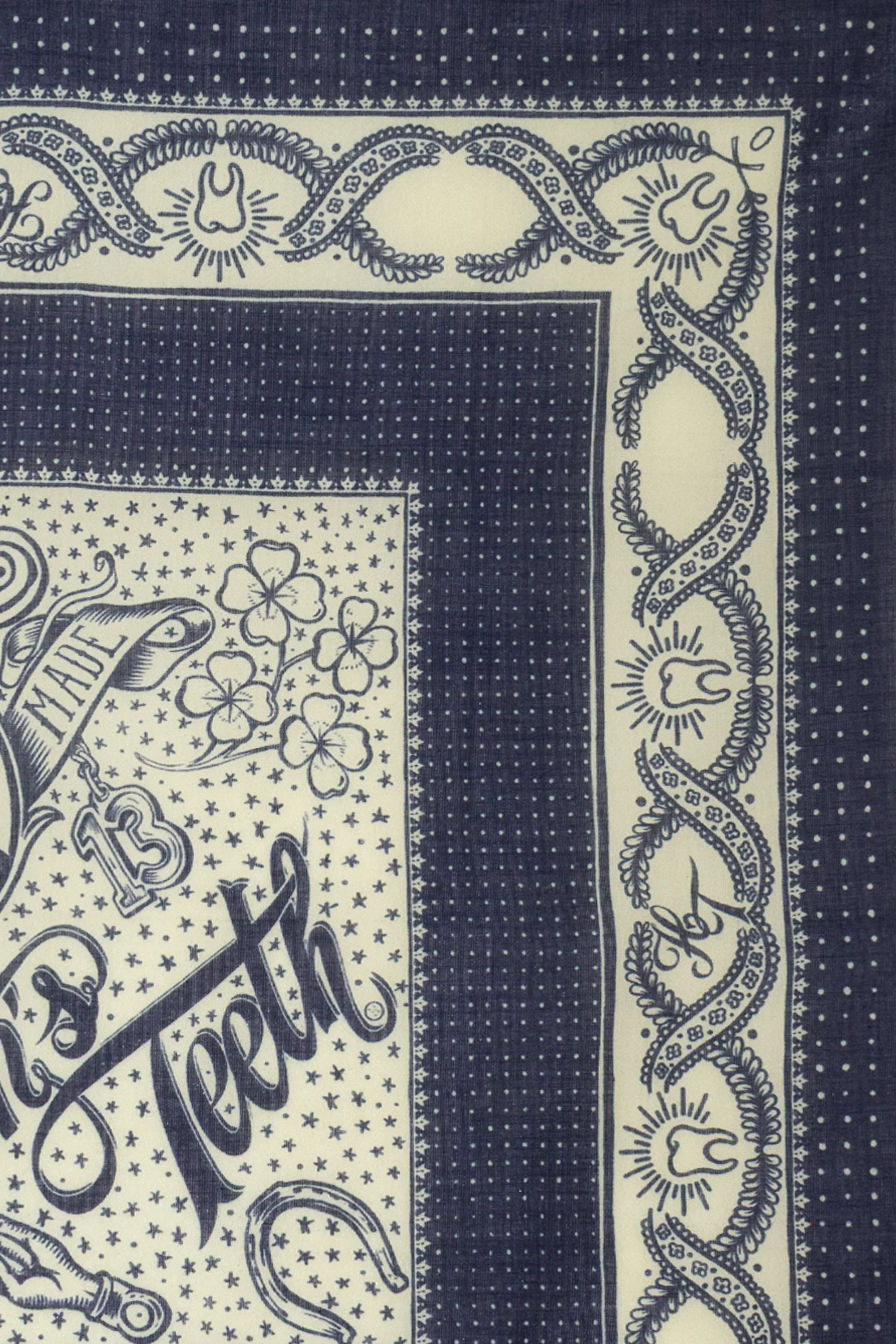 Lucky Bandana, Light Indigo Blue