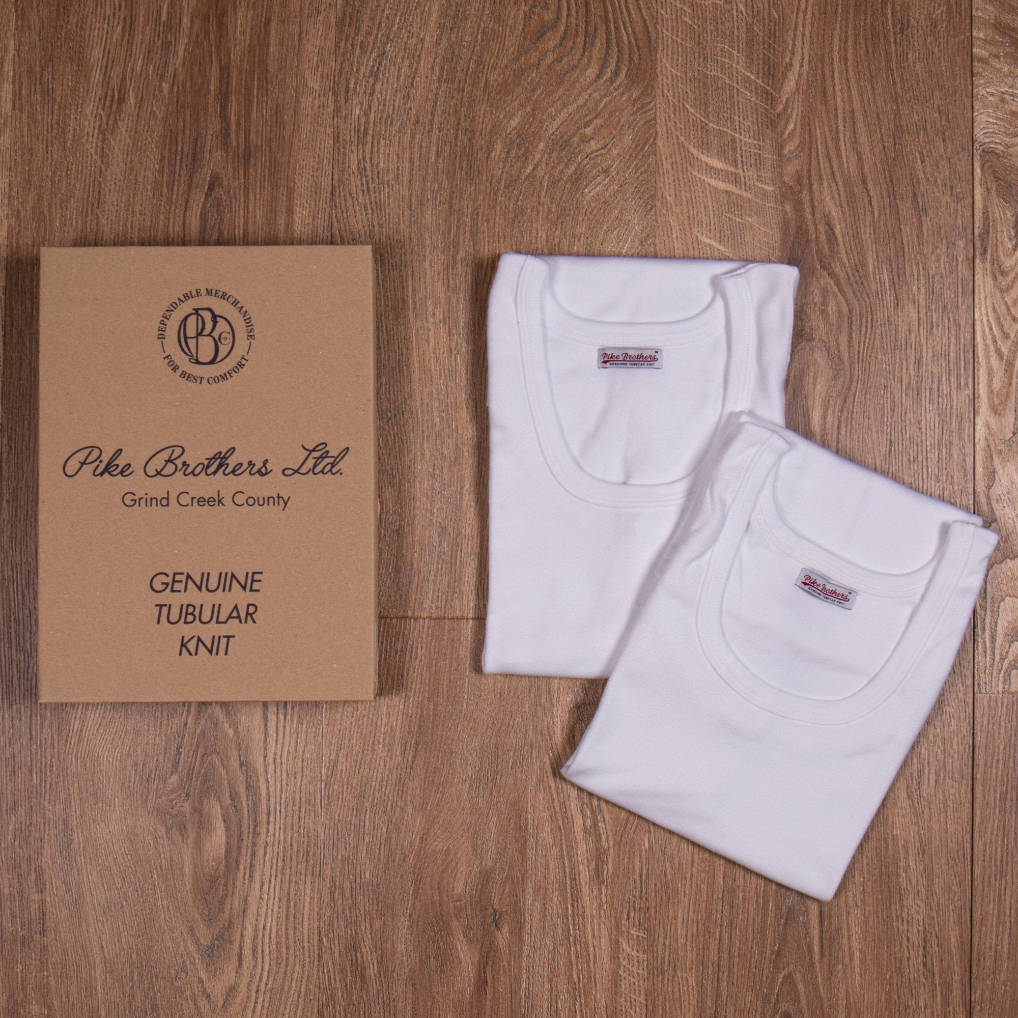 1965 Tank Top set, White-Undertrøjer-Pike Brothers-Motorious Copenhagen