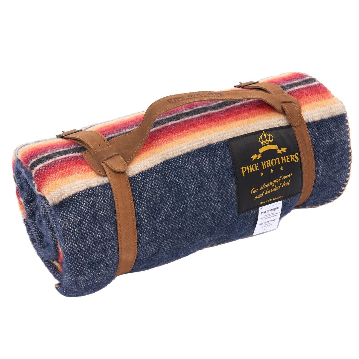 1969 Denakatee wool blanket, navy-Tæpper-Pike Brothers-Motorious Copenhagen