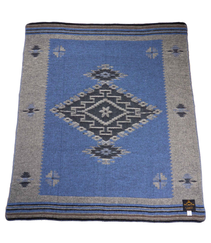 1969 Tolani wool blanket, Blue-Tæpper-Pike Brothers-Motorious Copenhagen