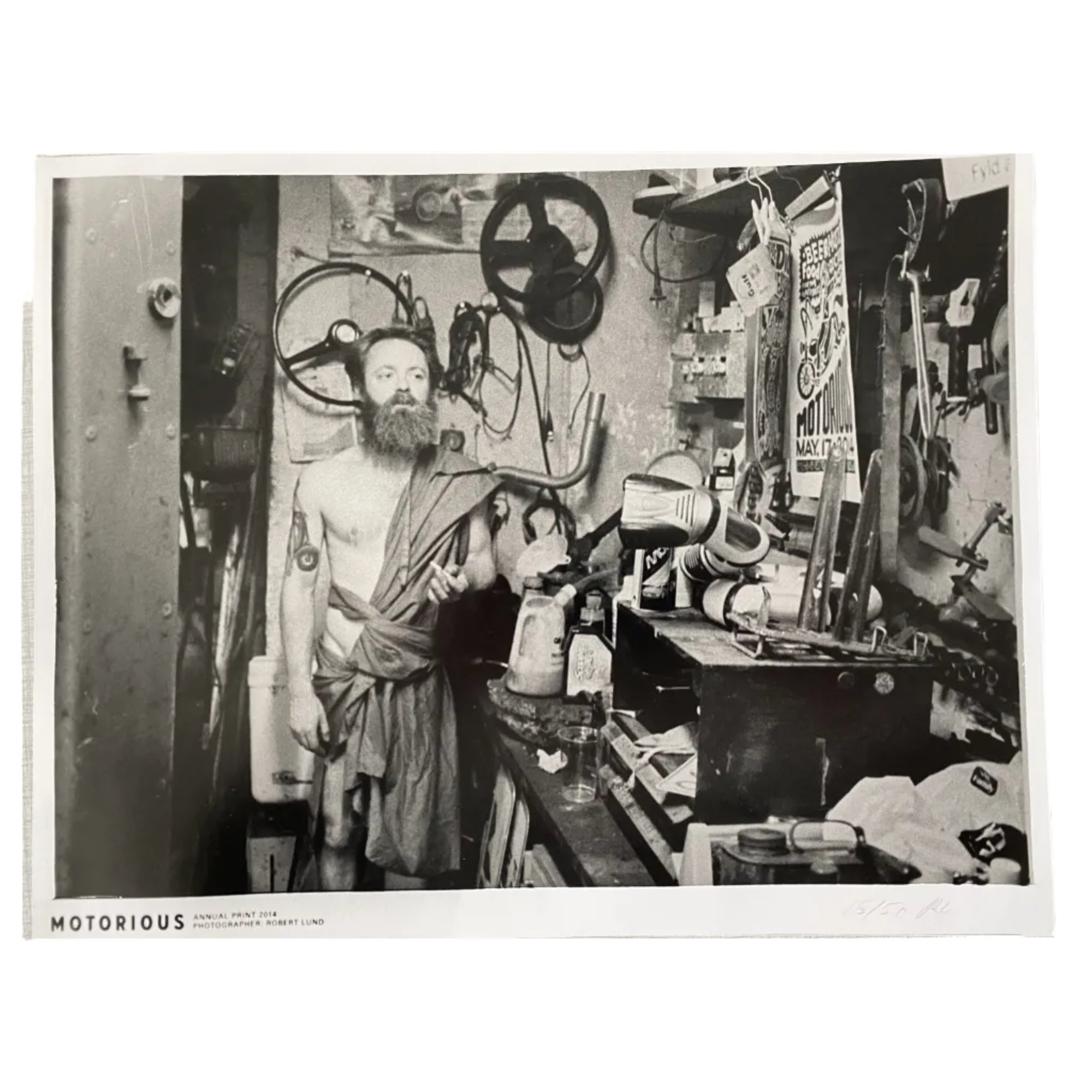 2015 Motorious photo by Robert Lund, A4 oversize, Black/White-Linoleumstryk og Plakater-Robert Lund-Motorious Copenhagen