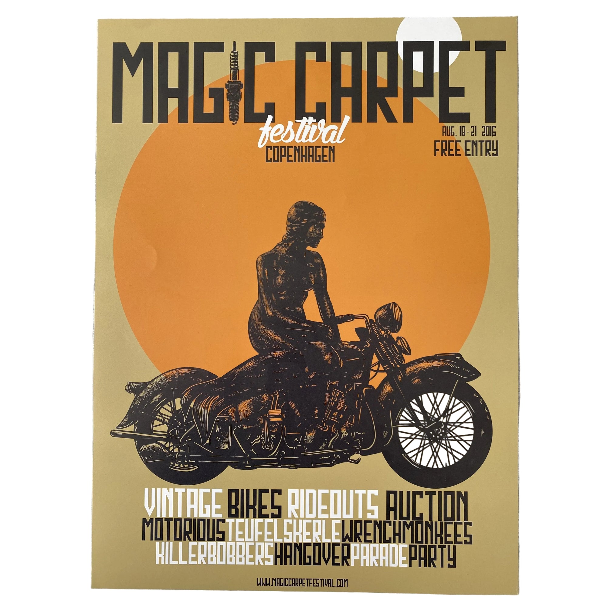 2016 Magic Carpet poster by Jakob Tolstrup, A3-Linoleumstryk og Plakater-Motorious Copenhagen-Motorious Copenhagen