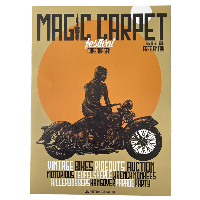 2016 Magic Carpet poster by Jakob Tolstrup, A3-Linoleumstryk og Plakater-Motorious Copenhagen-Motorious Copenhagen