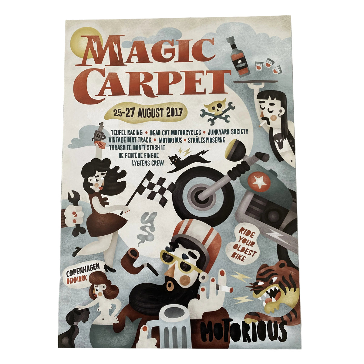 2017 Magic Carpet poster by Mette Ehlers, A3-Linoleumstryk og Plakater-Motorious Copenhagen-Motorious Copenhagen