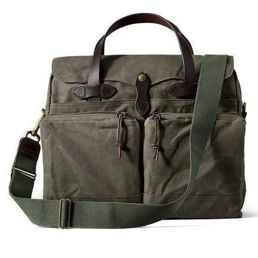 24-hour Tin Cloth Briefcase, Ottergreen-Tasker-Filson 1897-Motorious Copenhagen