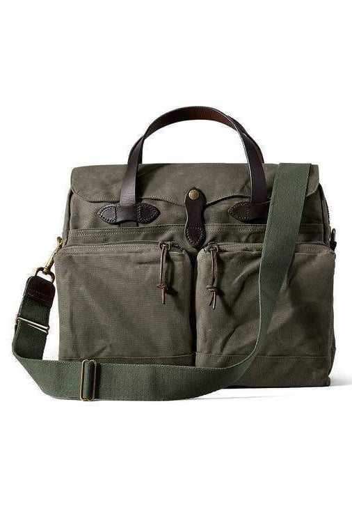 24-hour Tin Cloth Briefcase, Ottergreen-Tasker-Filson 1897-Motorious Copenhagen