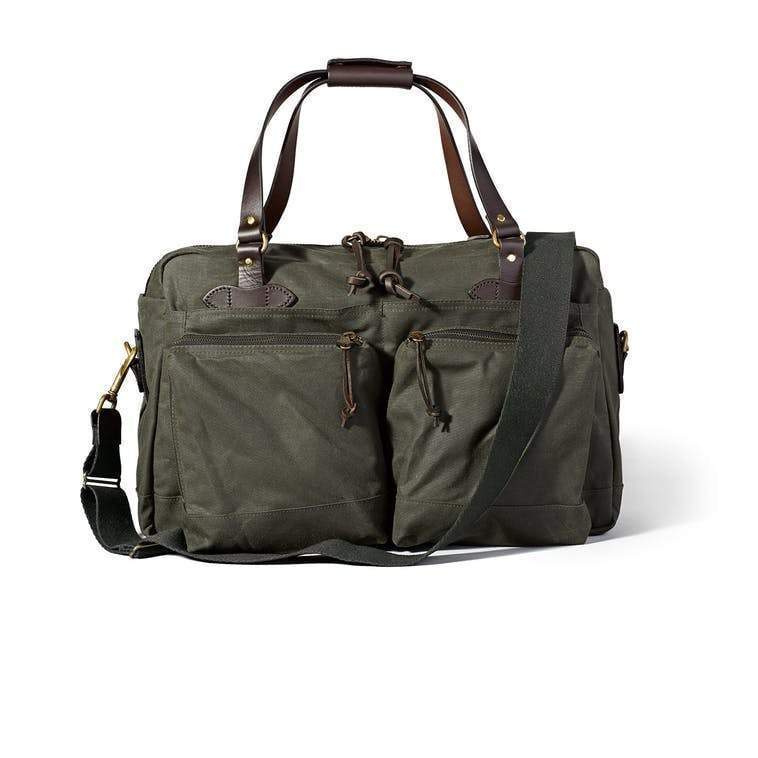 Filson Small Tin Cloth Duffle Bag: Otter Green