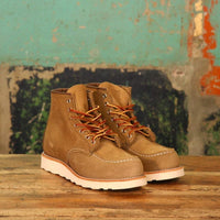 6" Classic MOC, Nubuck/Suede leather, Style no. 8881, Olive-Sko og støvler-Red Wing Shoes-Motorious Copenhagen