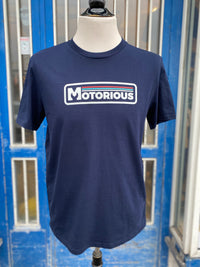 "AMF" Motorious T-shirt, Navy-T-shirts-Motorious Copenhagen-Motorious Copenhagen