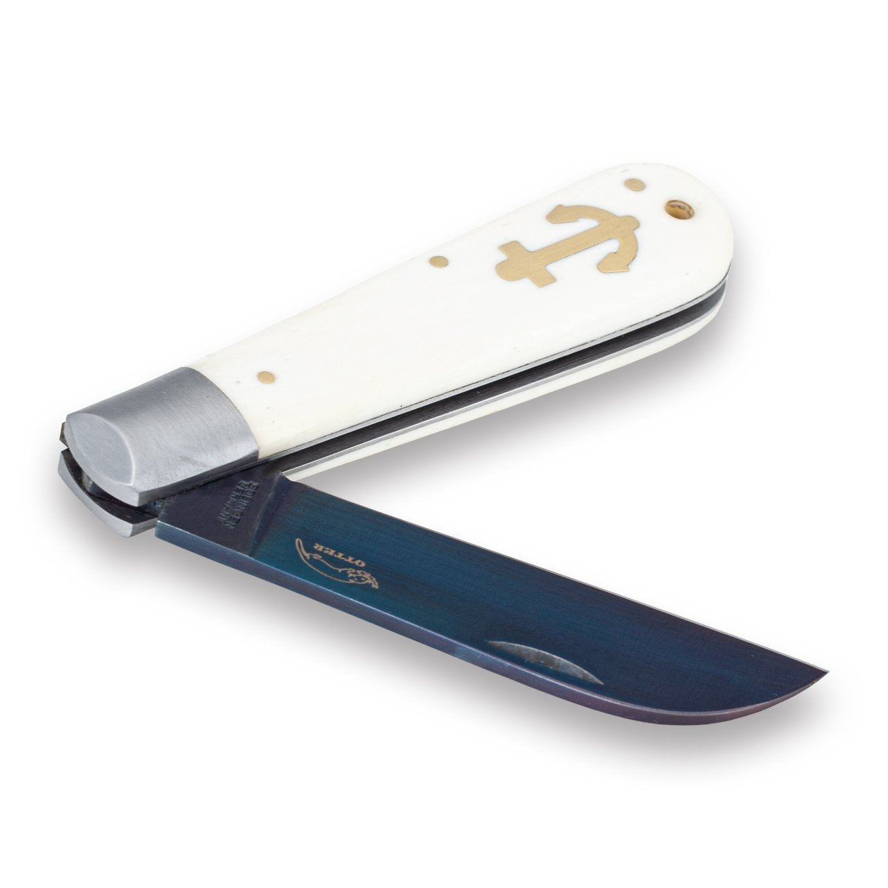 Anchor knife, Bone handle, Large - with strap-Knive og Værktøj-Otter Knives-Motorious Copenhagen