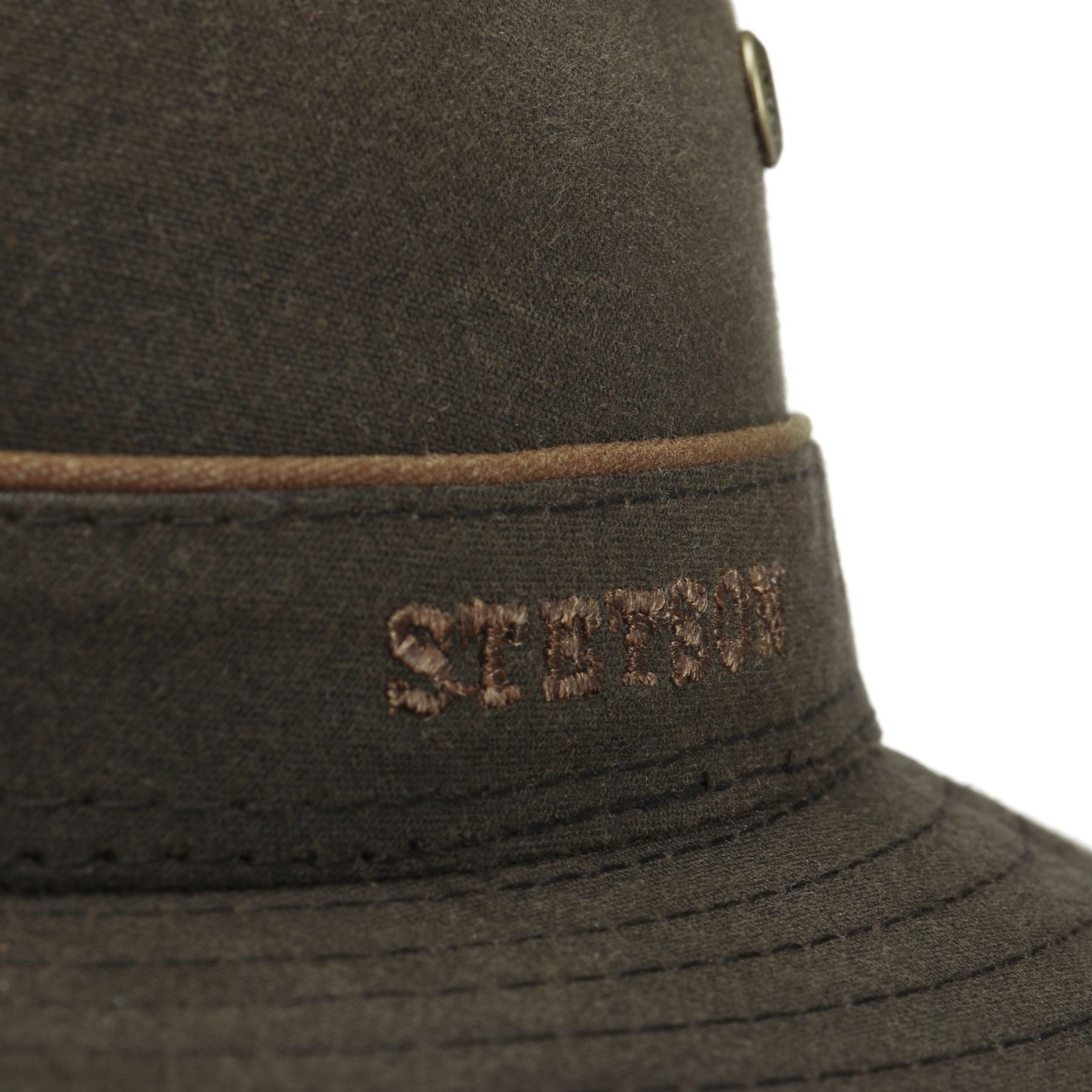 Avasun Waxed Cotton Traveller, Dark brown-Hatte og Caps-Stetson-Motorious Copenhagen