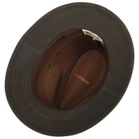 Avasun Waxed Cotton Traveller, Dark brown-Hatte og Caps-Stetson-Motorious Copenhagen