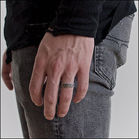 Band Ring, Carved, Oxid-Ringe og Halskæder-Black Rock Jewel-Motorious Copenhagen