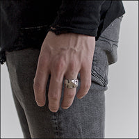 Band Ring, Carved, Raw-Ringe og Halskæder-Black Rock Jewel-Motorious Copenhagen