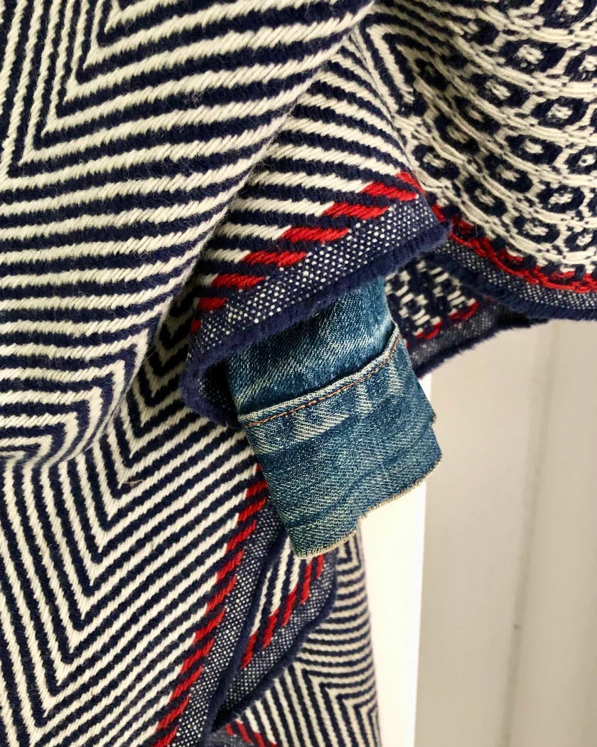'Belmonte' Poncho, Organic wool-Jakker-School of Life Projects-Motorious Copenhagen