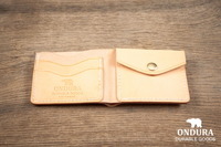 Bifold Coin Wallet, Tan-Tegnebøger-Ondura Durable Goods-Motorious Copenhagen