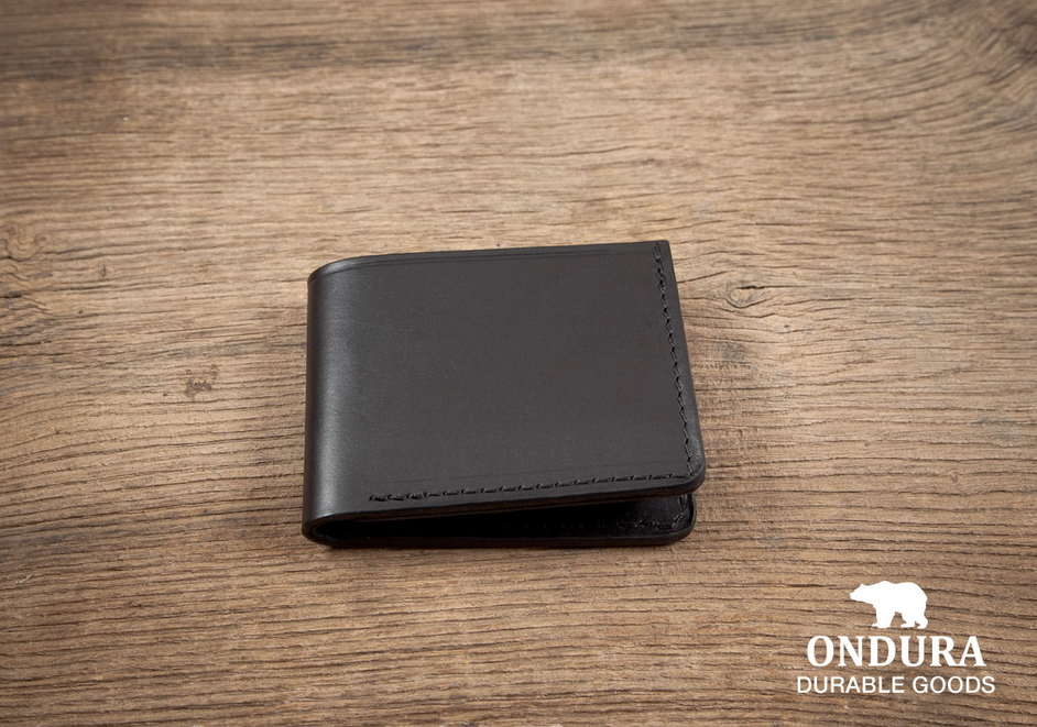 Bifold Wallet, Black-Tegnebøger-Ondura Durable Goods-Motorious Copenhagen