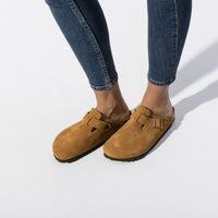 Boston, Soft Footbed, Suede leather, Mink-Sko og støvler-Birkenstock-Motorious Copenhagen
