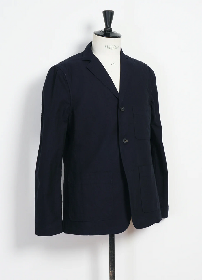 Charlie, Easy Three Button Blazer, Indigo-Blazere-Hansen Garments-Motorious Copenhagen