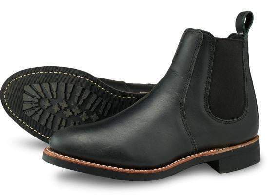 Chelsea, 6-inch, Black Boundary Leather, Womens style no. 3455-Sko og støvler-Red Wing Shoes-Motorious Copenhagen