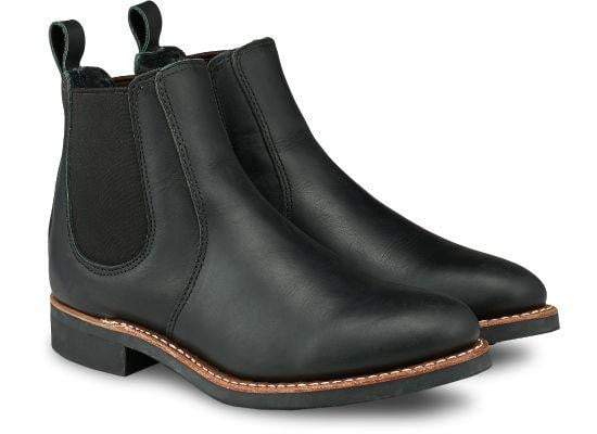 Chelsea, 6-inch, Black Boundary Leather, Womens style no. 3455-Sko og støvler-Red Wing Shoes-Motorious Copenhagen