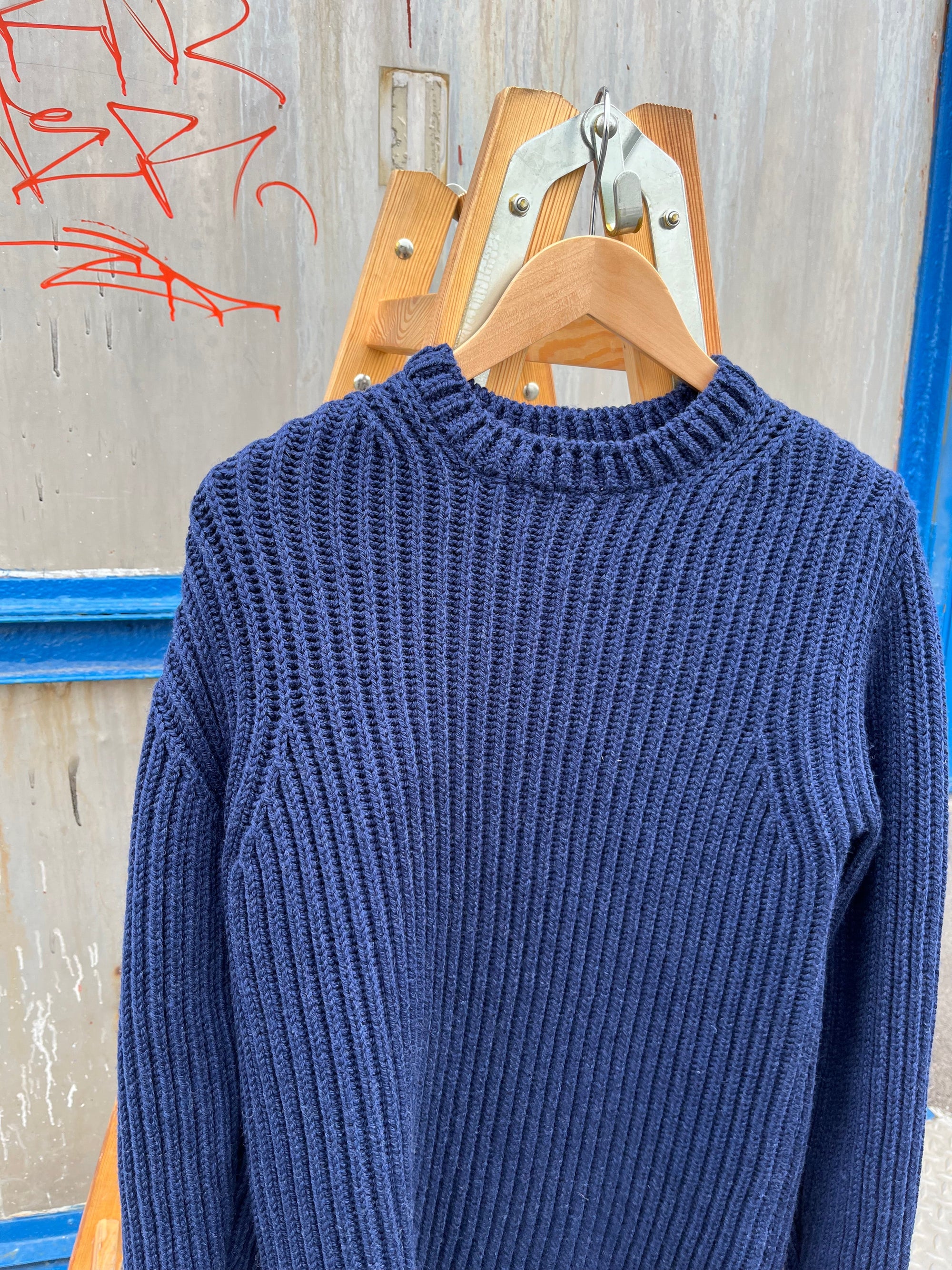 Crewneck, Long sleeve, Indigo-Sweatshirts-GRP-Motorious Copenhagen