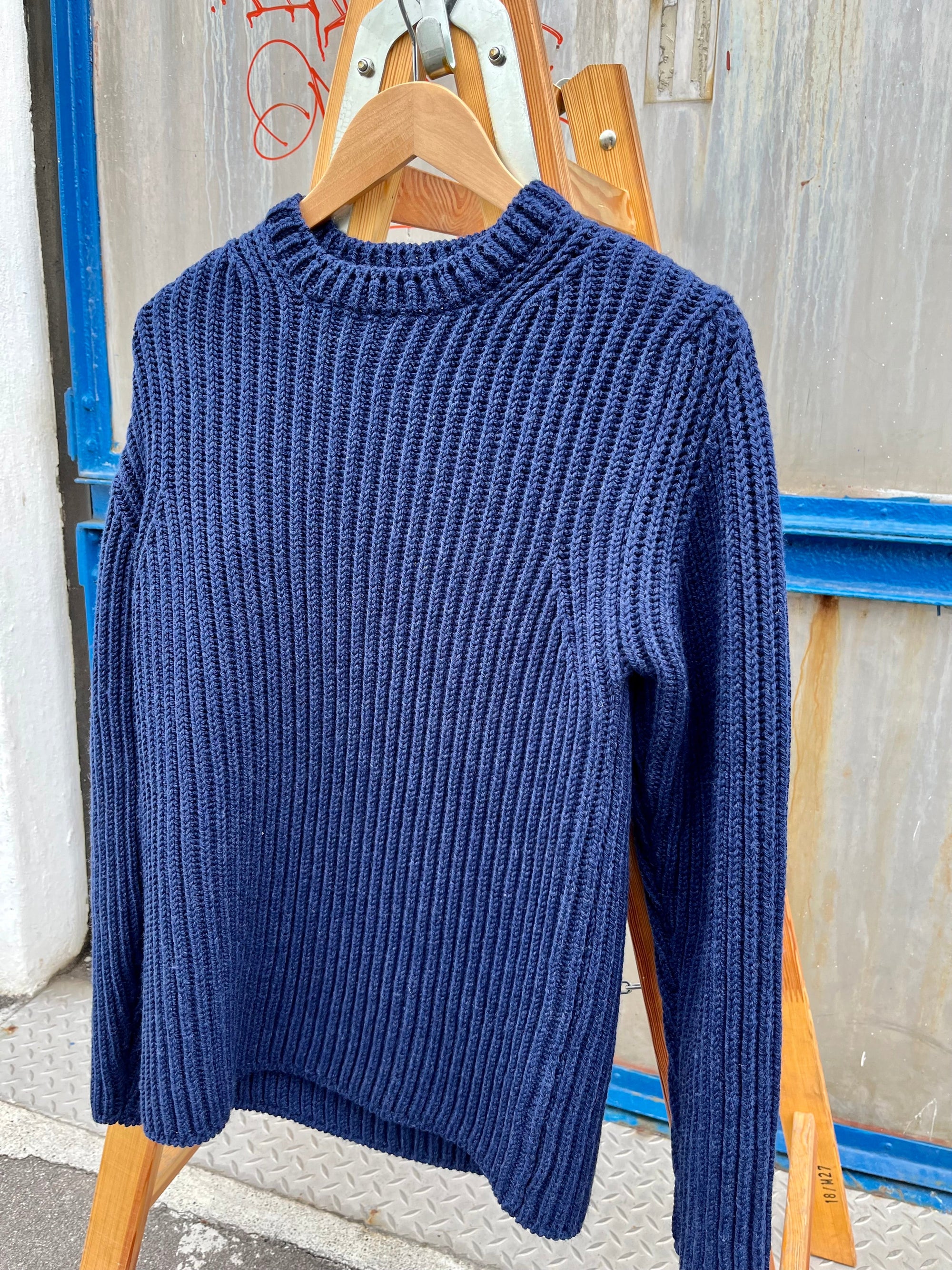 Crewneck, Long sleeve, Indigo-Sweatshirts-GRP-Motorious Copenhagen