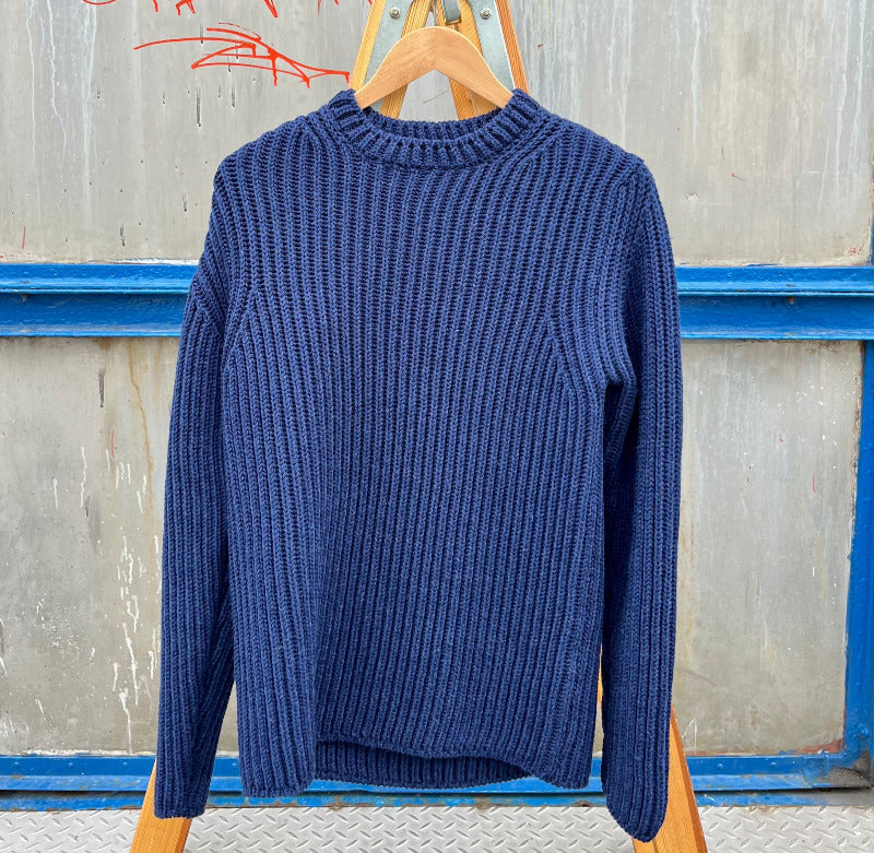 Crewneck, Long sleeve, Indigo-Sweatshirts-GRP-Motorious Copenhagen