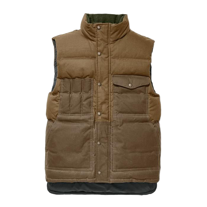 Cruiser Vest, Down, Dark Tan-Veste-Filson 1897-Motorious Copenhagen