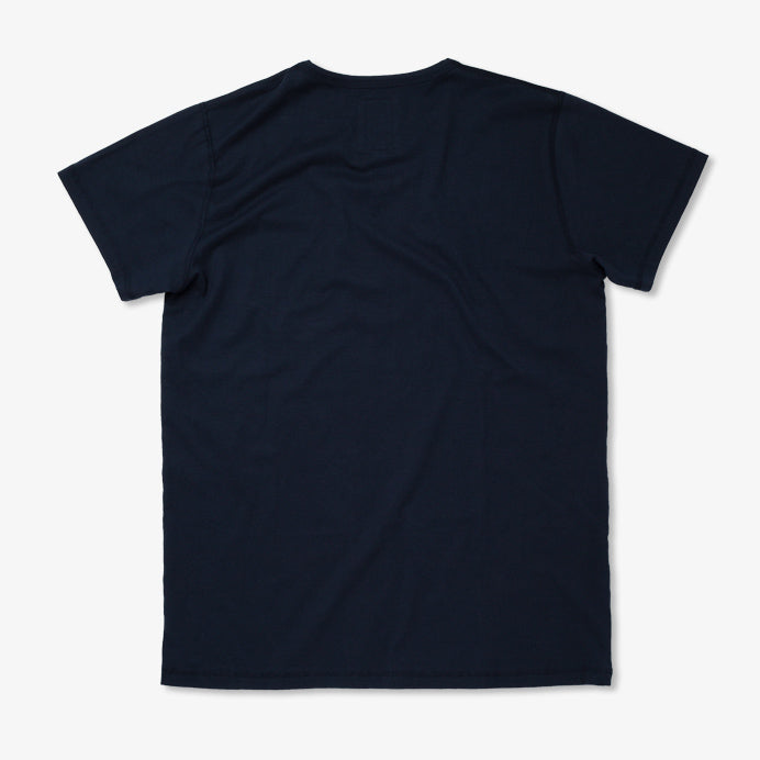 Dani Organic Cotton-Jersey T-Shirt, Deep Marine-T-shirts-Hemen Biarritz-Motorious Copenhagen