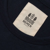 Dani Organic Cotton-Jersey T-Shirt, Deep Marine-T-shirts-Hemen Biarritz-Motorious Copenhagen