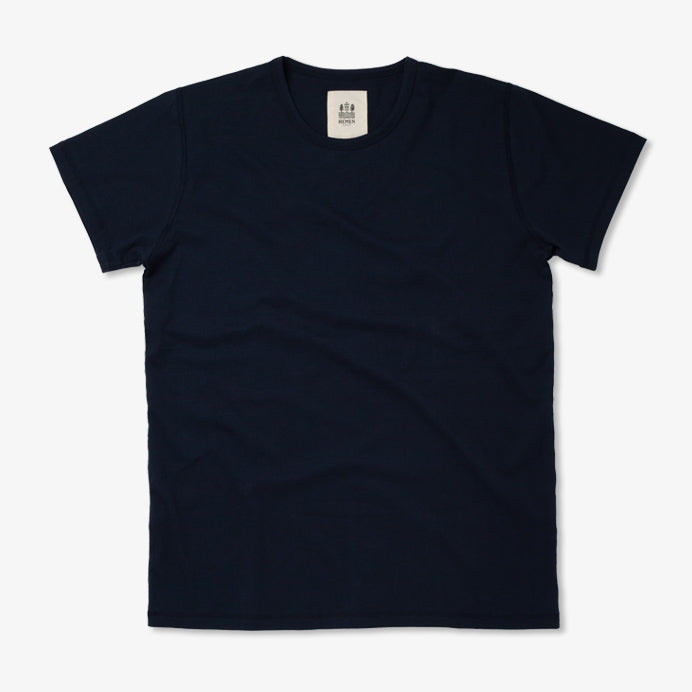 Dani Organic Cotton-Jersey T-Shirt, Deep Marine-T-shirts-Hemen Biarritz-Motorious Copenhagen