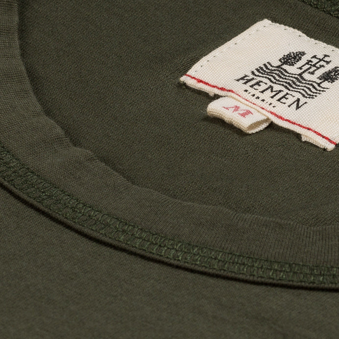 Dani Organic Cotton-Jersey T-Shirt, Forest Green-T-shirts-Hemen Biarritz-Motorious Copenhagen