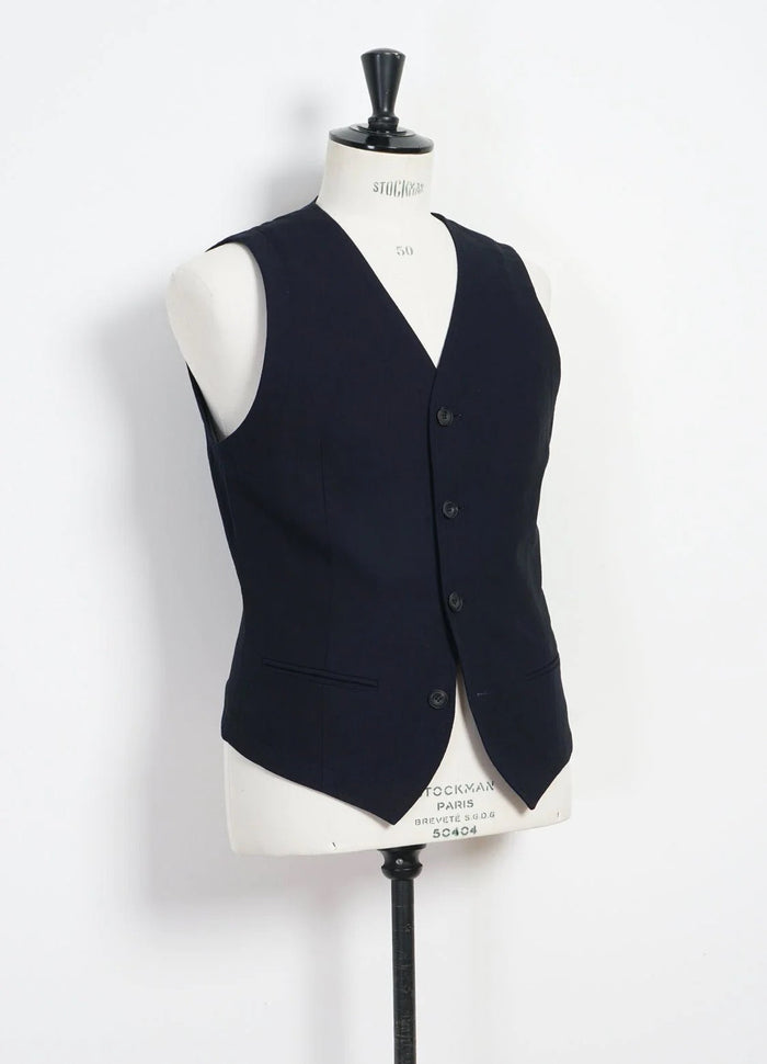 Daniel, Classic Waistcoat, Indigo-Veste-Hansen Garments-Motorious Copenhagen