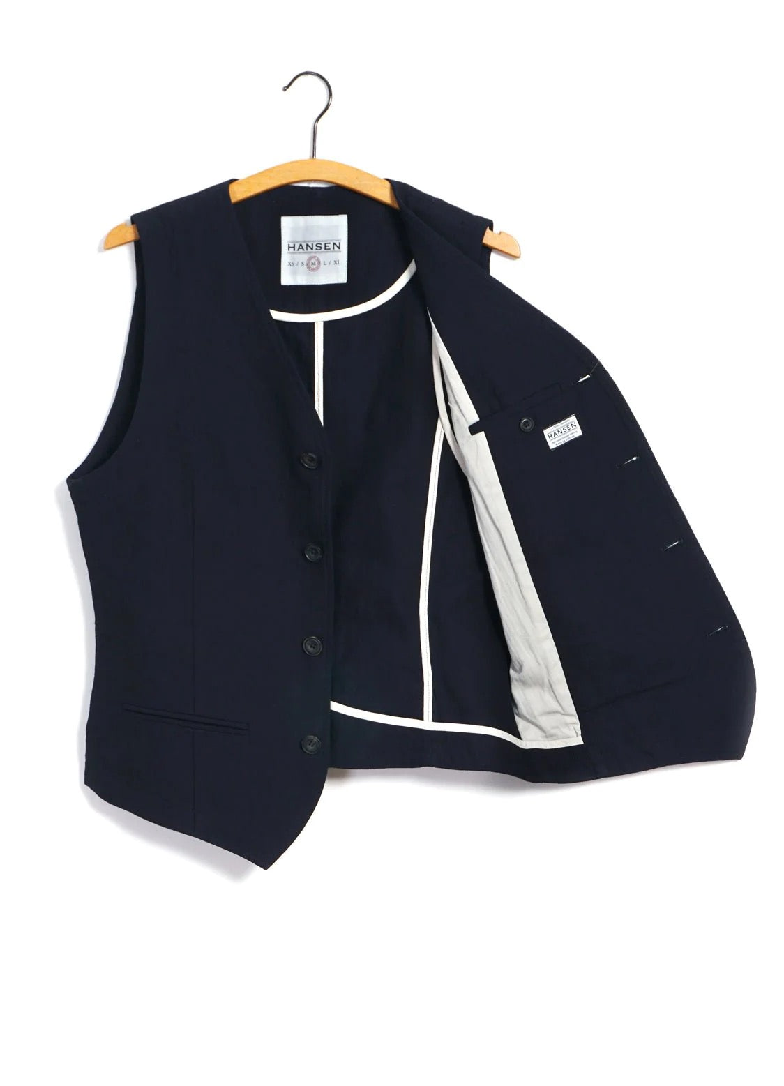 Daniel, Classic Waistcoat, Indigo-Veste-Hansen Garments-Motorious Copenhagen