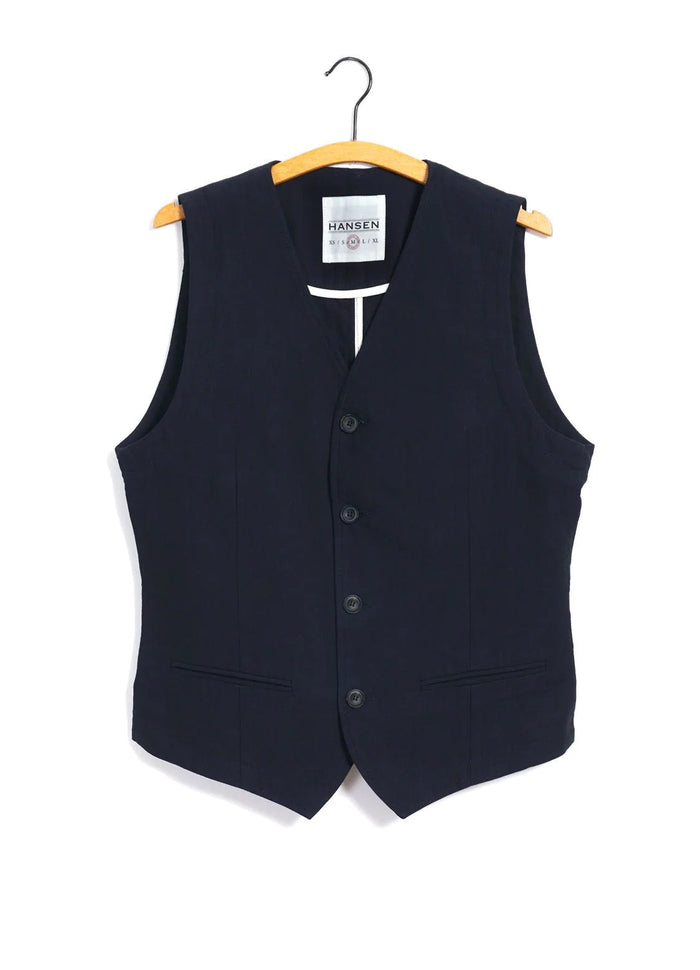 Daniel, Classic Waistcoat, Indigo-Veste-Hansen Garments-Motorious Copenhagen