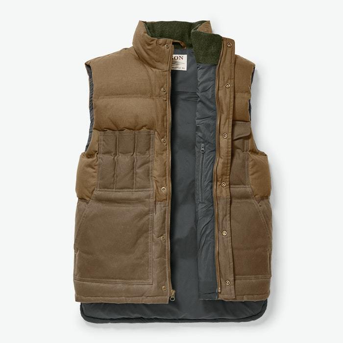 Down Cruiser Vest, Dark Tan-Veste-Filson 1897-Motorious Copenhagen