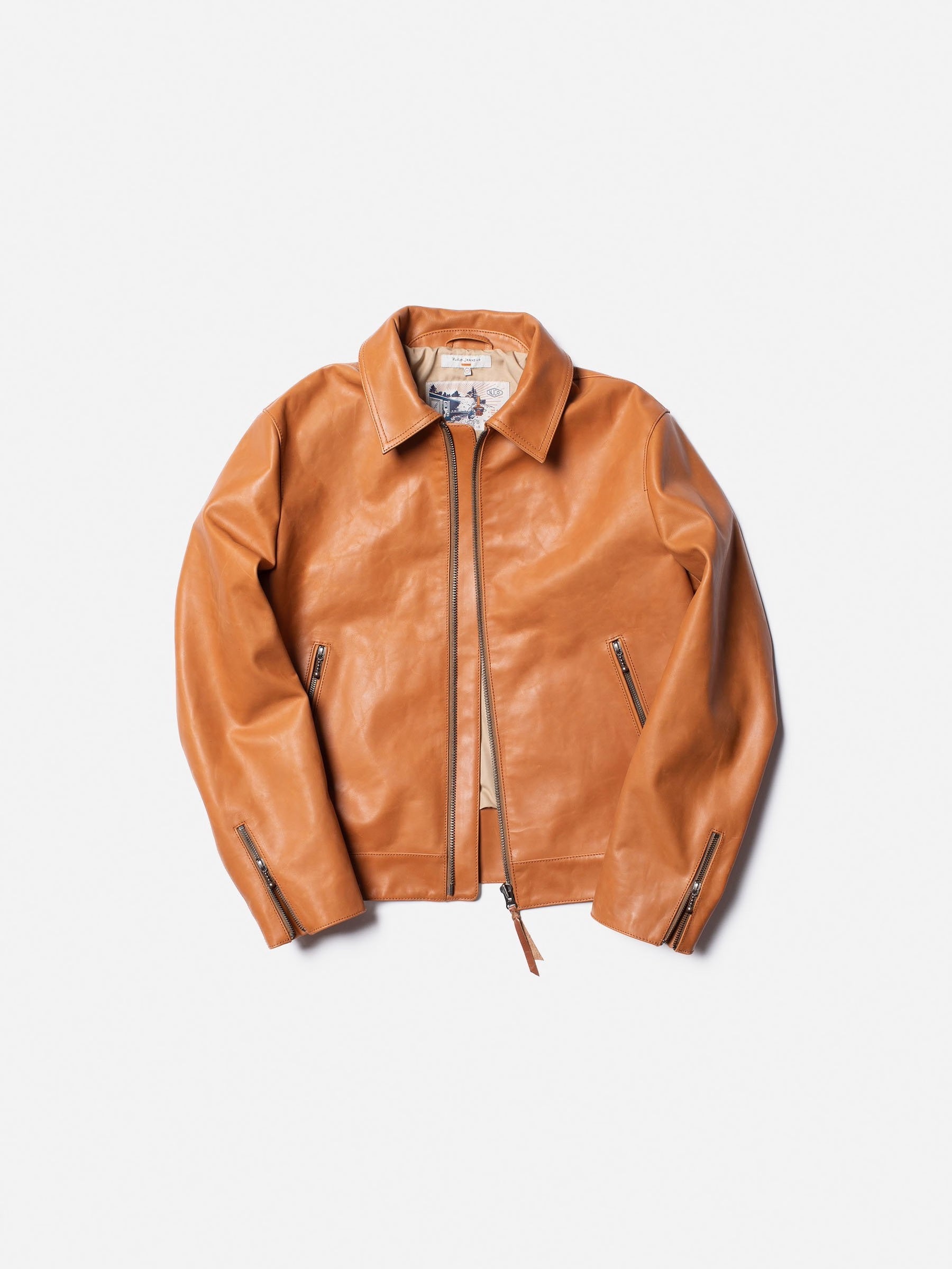 Eddy Nappa Leather Jacket, Conjac-Jakker-Nudie Jeans-Motorious Copenhagen