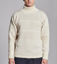 FISHERMAN sweater, Natural White-Sweatshirts-SNS Herning-Motorious Copenhagen